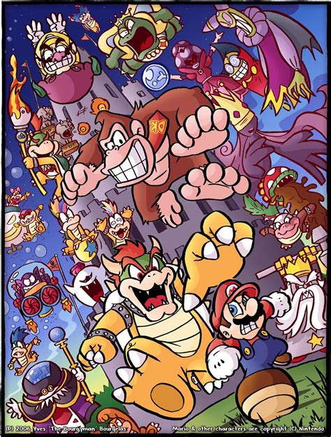 21 years of bosses by TheBourgyman.deviantart.com on @deviantART | Super mario art, Mario art ...