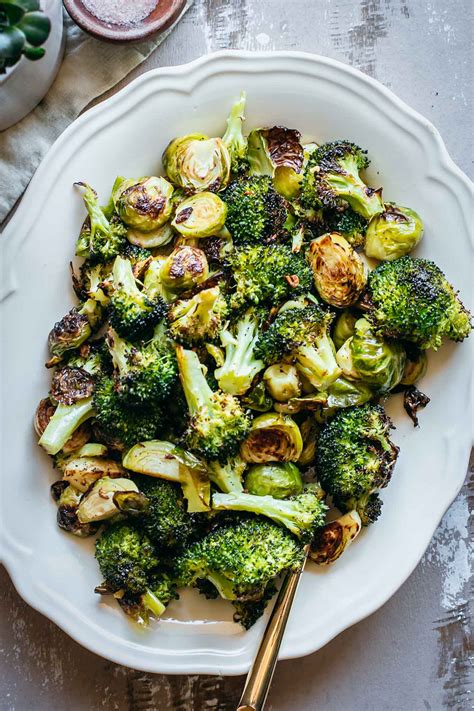 Roasted Brussels Sprouts & Broccoli | 5 Ingredients, 40 Minutes!