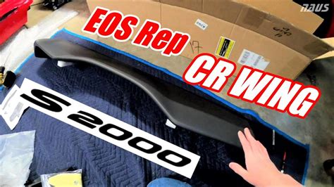 S2000 EOS CR Wing Unboxing & Detailed Look - YouTube