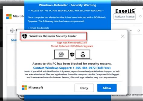 How to Remove Windows Defender Security Warning Scam [Updated in 2024 ...