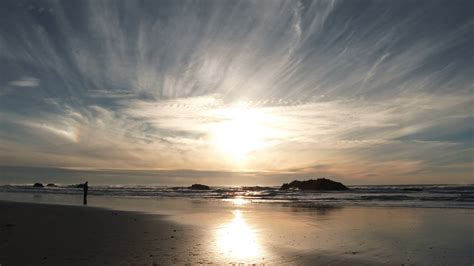 Sun Shining Low On Sandy Beach Scenic Stock Footage SBV-331400080 - Storyblocks