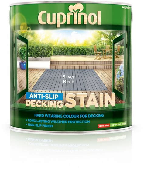 Cuprinol Decking Stain 2.5 Litres Silver Birch - Timbermills