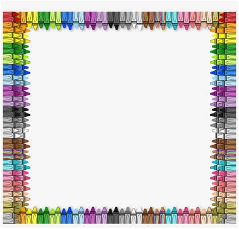 Transparent Crayon Border Clipart Crayon Drawing Clip - Crayon Border ...