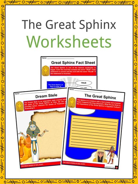 The Great Sphinx Facts, Worksheets, Origin & Description For Kids