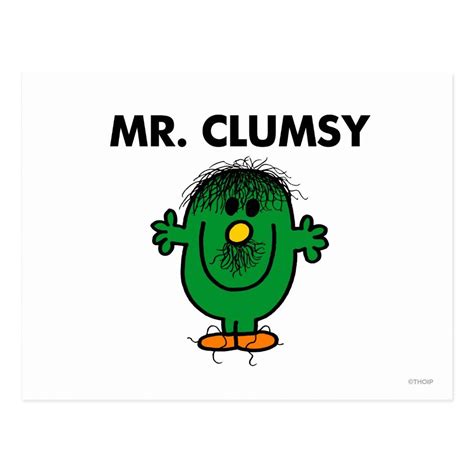 Disheveled Mr. Clumsy Postcard | Zazzle.com | Clumsy, Postcard, Mr.