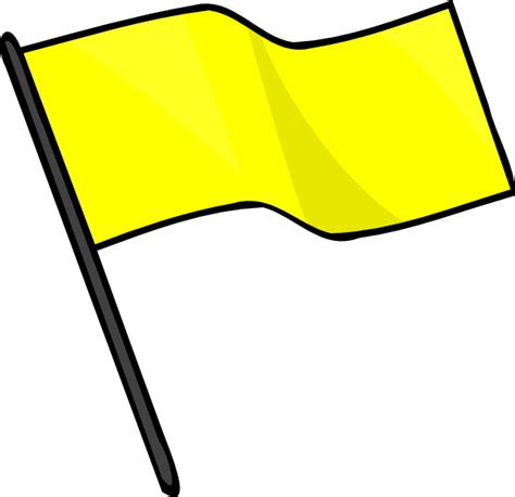 Yellow Flags Clipart 2 By Joe - Flag Clip Art - Png Download - Full ...