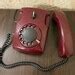 Vintage Burgundy Phone 88sold Rotary Phonesoviet - Etsy