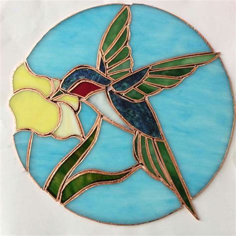 Stained Glass Hummingbird Window Panel and Free Pattern - MyKingList ...