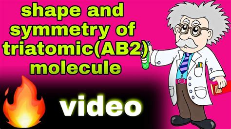 shape and symmetry of AB2 type of molecule || triatomic molecule in vibrational spectroscopy🔥 ...