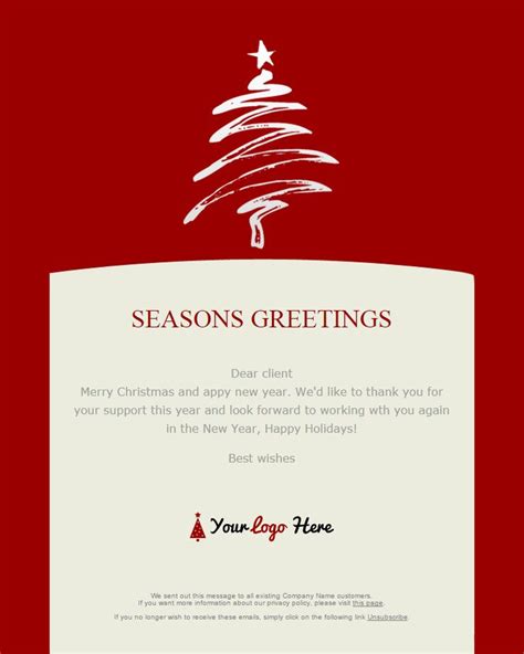 Email Christmas Card Template - Flyer Template