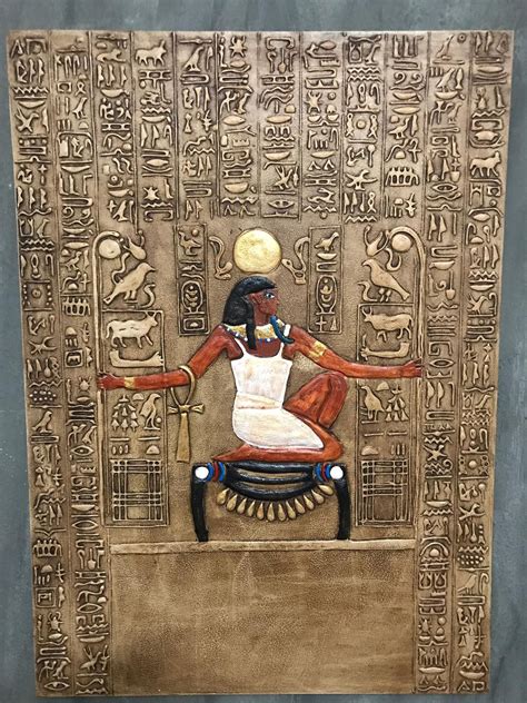 Excited to share the latest addition to my #etsy shop: Ancient Egypt Hieroglyphics Wooden Relief ...