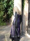 Shop> Lavender and black elfish dress with lateral lacing - medieval dresses