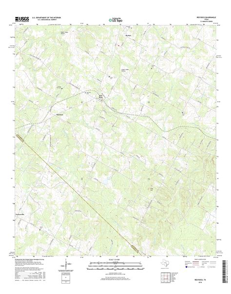 MyTopo Red Rock, Texas USGS Quad Topo Map