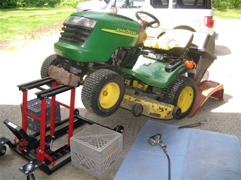 Diy Riding Mower Lift / Scissor Lift Table | Scissor lift, Lift table ...