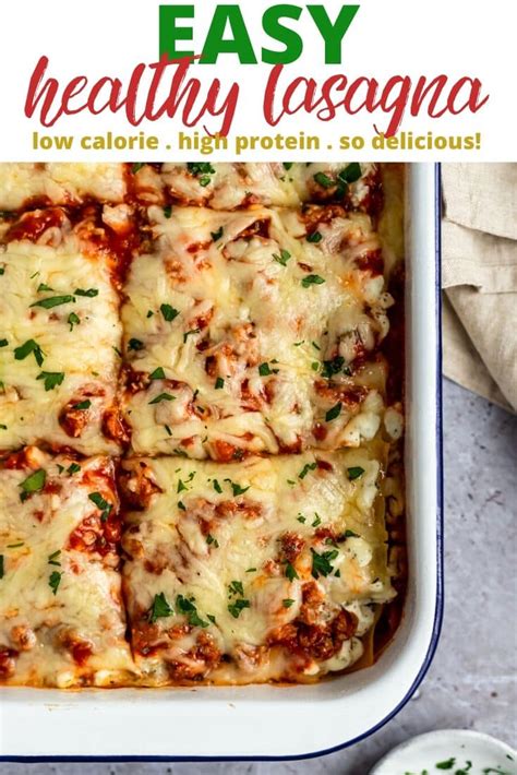 Easy Healthy Lasagna - Kim's Cravings