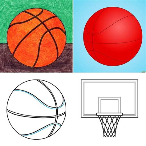 25 Easy Basketball Drawing Ideas - How to Draw a Basketball