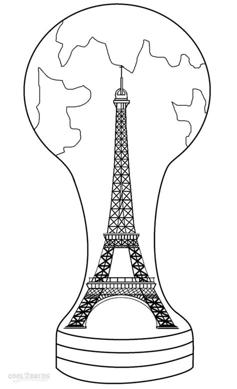 Printable Eiffel Tower Coloring Pages For Kids | Cool2bKids