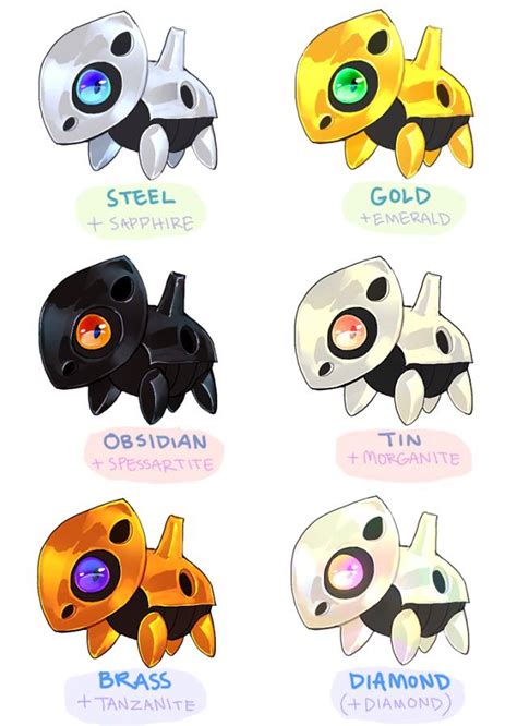 Aron Variants | Pokemon, Pokemon breeds, Pokemon art