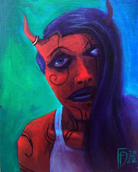 Devil Painting Horror Artwork Scary Artwork Demon Art - Etsy