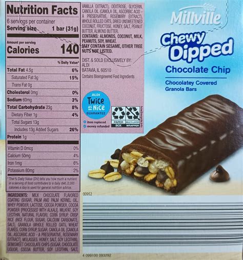 Millville Chewy Dipped Granola Bars | Aldi Reviewer