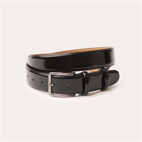 Black Patent Leather Belt | Aristocracy London