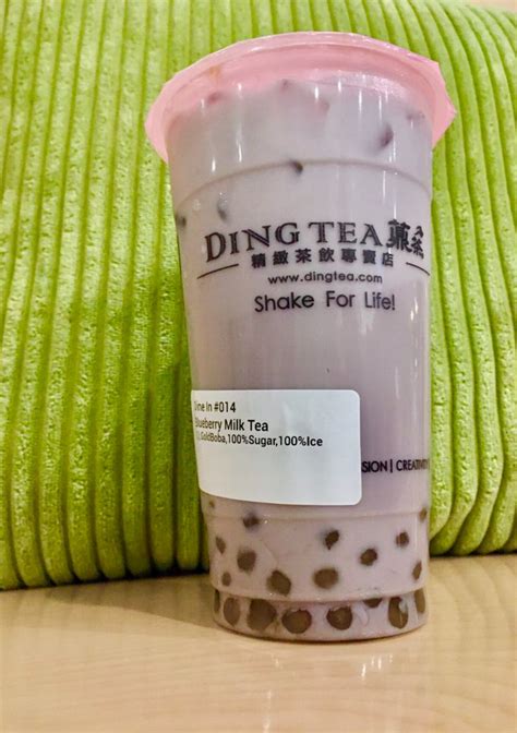 Blueberry Bubble Tea with Golden Boba from Ding Tea – Suwanee, Georgia ...