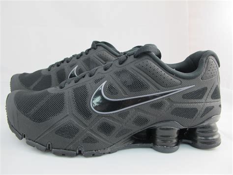 NEW MEN'S NIKE SHOX TURBO+12 454166-001 BLACK