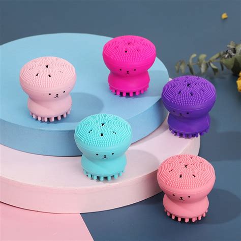 Silicone Face Cleansing Brush Facial Cleanser Octopus Shape Facial ...