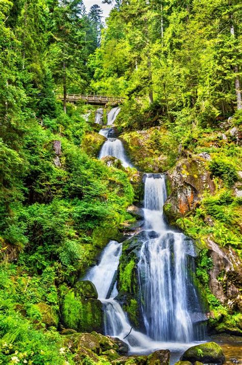 Triberg Falls, One of the Highest Waterfalls in Germany Stock Photo ...