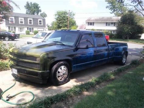 Sell used 1997 Chevrolet Silverado Dually C3500 4 Door C3500 Custom, Lowered, Leather in Hampton ...