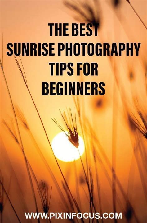 Sunrise Photography Tips