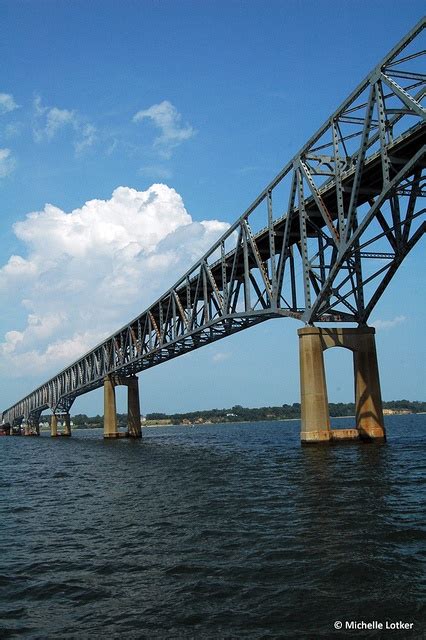 We passed under the Rappahannock Bridge on our way up the Rappahannock ...