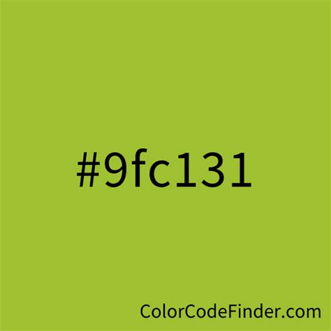 Lime Green Color Code is #9fc131