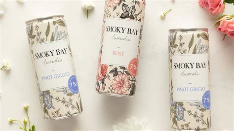 Eziwine Agency Creates a Fresh Floral Design for Smoky Bay Léger Wine | Dieline - Design ...