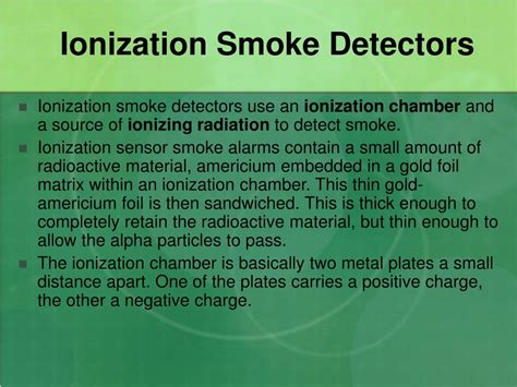 PPT - Ionization Smoke Detector PowerPoint Presentation, free download - ID:151809