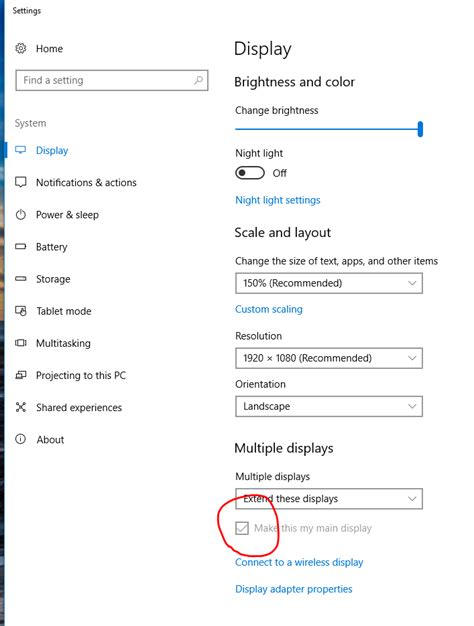 windows 10 - Script to switch primary display setting - Super User