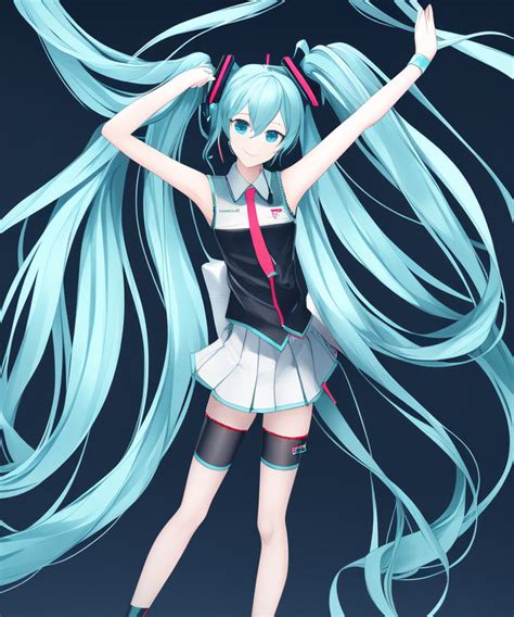 AI illustration Hatsune Miku by yb5000 on DeviantArt