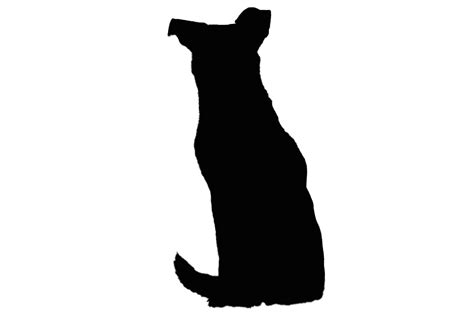 Sitting Dog Silhouette, Shepherd Dog Graphic by gornidesign · Creative ...