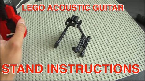 Lego Acoustic Guitar mini STAND instructions (bonus video) - YouTube