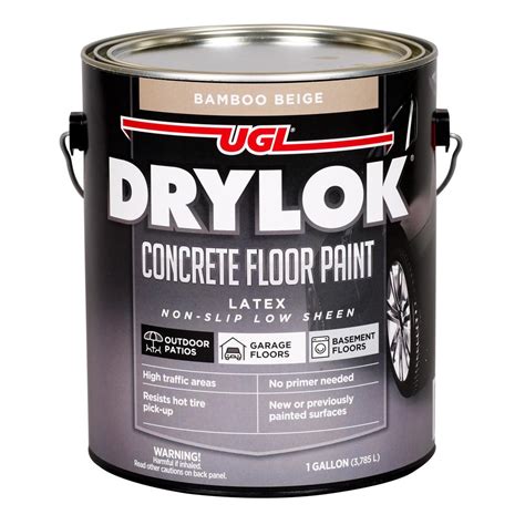 DRYLOK 1 gal. Bamboo Beige Concrete Floor Paint-21613 - The Home Depot