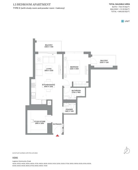 310 Riverside Crescent Apartments by Sobha Group - Floor Plan