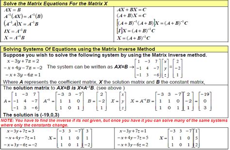 3.6b. Examples - Inverses of Matrices | Finite Math | | Course Hero