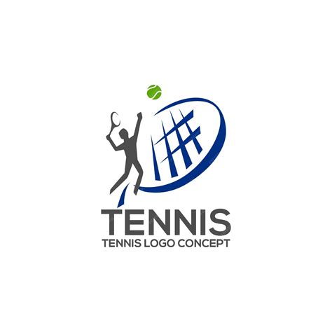 Premium Vector | Tennis logo design template