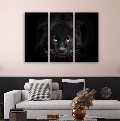 Black Panther Canvas Prints Panther Canvas Art Animal Photo | Etsy