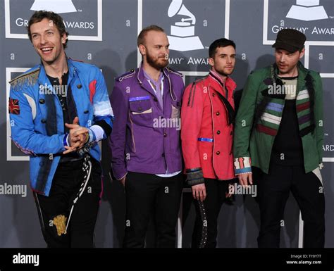 Coldplay band members arrive for the 51st annual Grammy Awards at Staples Center in Los Angeles ...