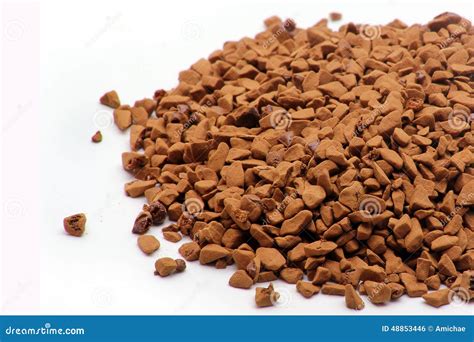 Instant coffee granules stock photo. Image of pile, taste - 48853446