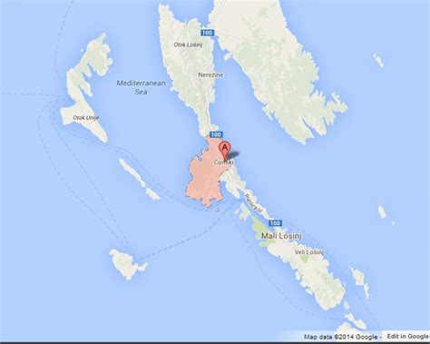 Map of Losinj