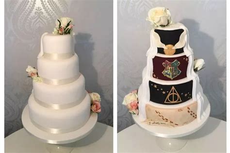 Magical Harry Potter wedding cake creation on display at west end shop ...