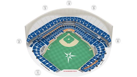 Tropicana Field Seating Chart Seat Numbers – Two Birds Home