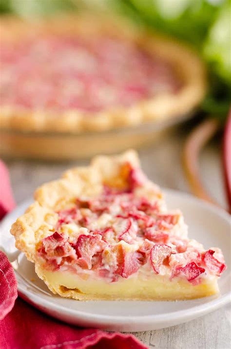 Rhubarb Custard Pie